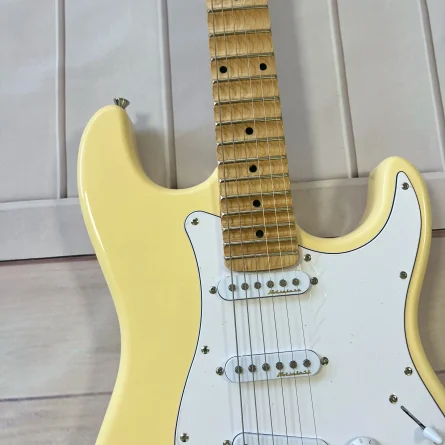 US warehouse yellow electric guitar SSS pickups maple fretboard mahogany body 6 strings Free Shipping - Image 4